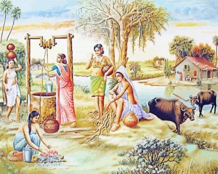 Indian Village Art Diamond Painting