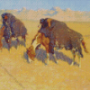 Indians Simulating Buffalo Diamond Painting