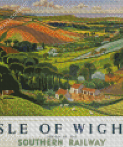 Isle Of Wight Poster Diamond Painting