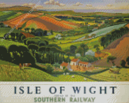 Isle Of Wight Poster Diamond Painting
