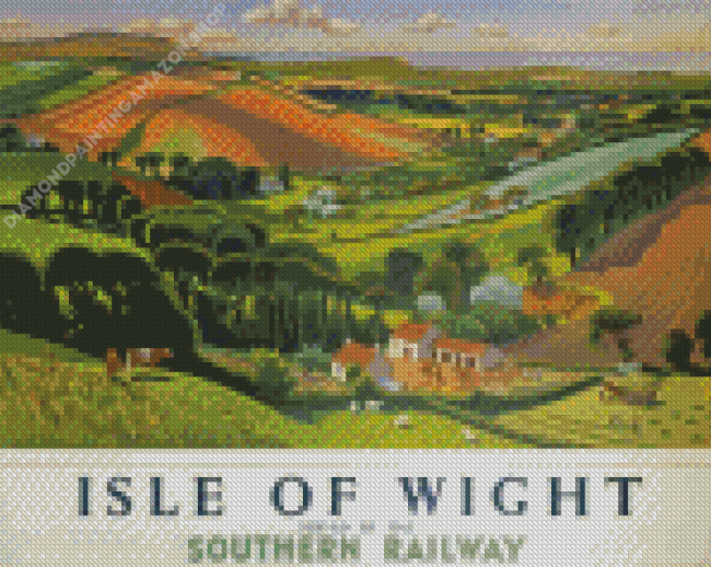 Isle Of Wight Poster Diamond Painting