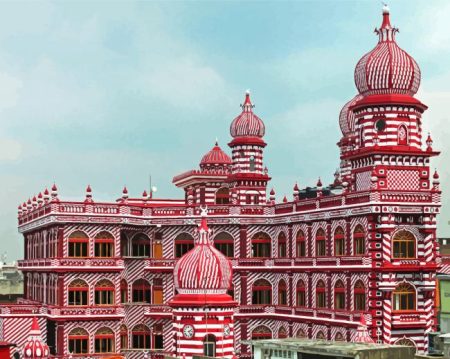 Jami Ul Alfar Mosque Colombo Diamond Painting
