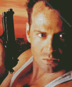 John Mcclane Movie Character Diamond Painting