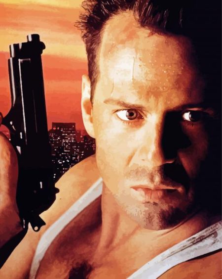 John Mcclane Movie Character Diamond Painting