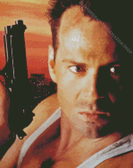 John Mcclane Movie Character Diamond Painting
