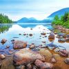 Jordan Pond Maine Landscape Diamond Painting