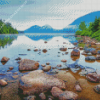 Jordan Pond Maine Landscape Diamond Painting