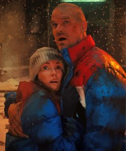 Joyce Byers And Hopper Diamond Painting