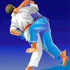 Judoka Illustration Diamond Painting