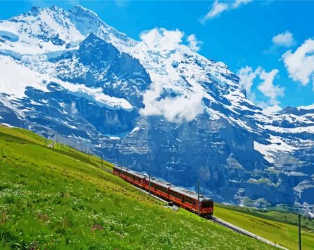 Jungfrau Railway Diamond Painting