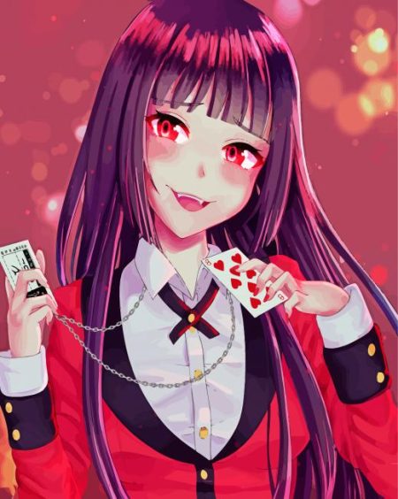 Kakegurui Yumeko Jabami Gambler Diamond Painting