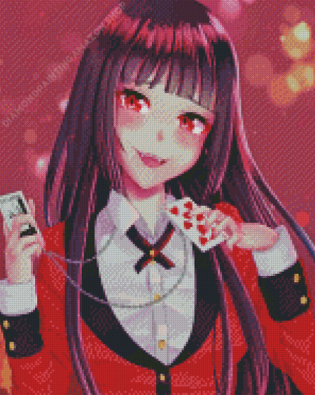 Kakegurui Yumeko Jabami Gambler Diamond Painting
