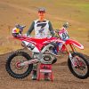 Ken Roczen Motorcycle Driver Diamond Painting