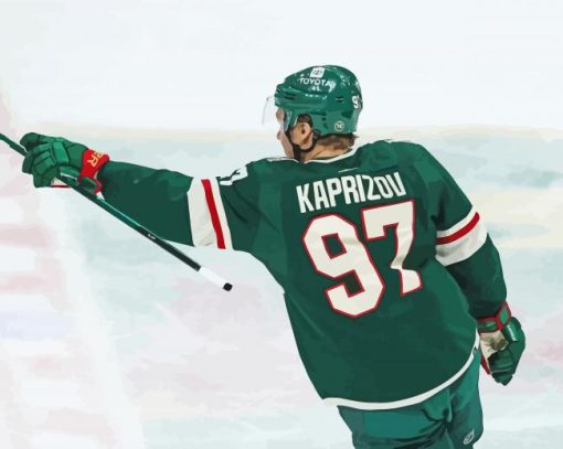 Kirill Kaprizov Ice Hockey Player Diamond Painting