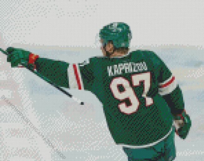 Kirill Kaprizov Ice Hockey Player Diamond Painting