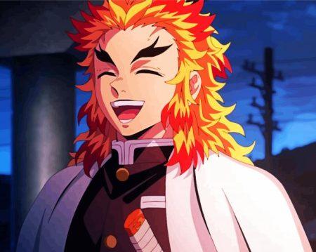 Kyojuro Rengoku Smiling Diamond Painting