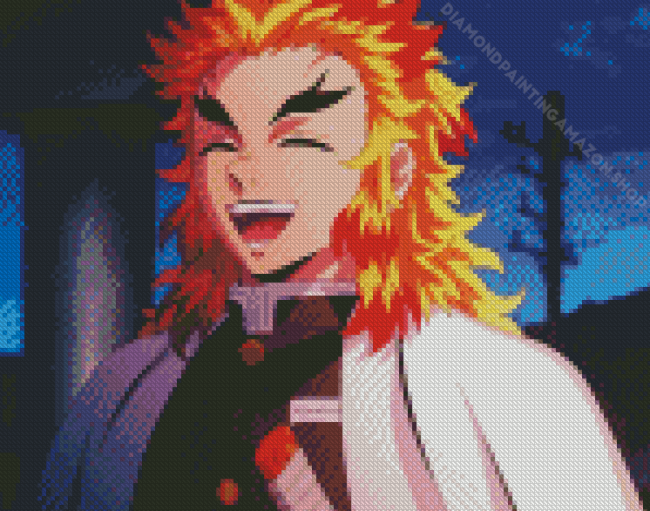 Kyojuro Rengoku Smiling Diamond Painting