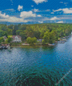 Lake Winnipesaukee View Diamond Painting