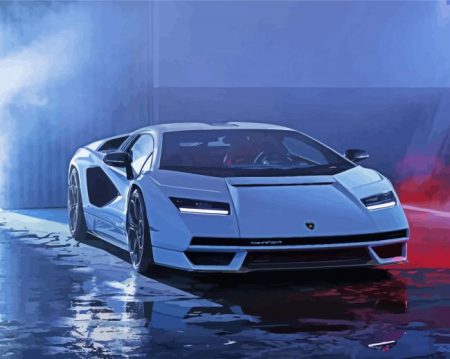 Lamborghini Countach Diamond Painting
