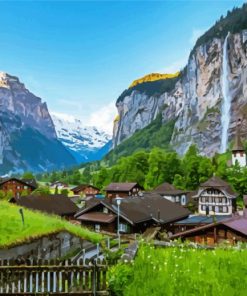 Lauterbrunnen Switzerland Diamond Painting