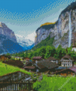 Lauterbrunnen Switzerland Diamond Painting