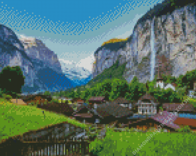 Lauterbrunnen Switzerland Diamond Painting