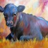 Little Black Cow Diamond Painting