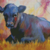 Little Black Cow Diamond Painting