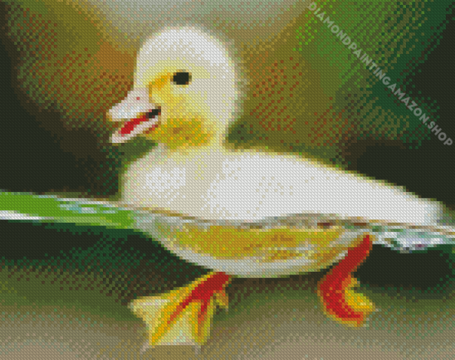 Little Duck Swimming Diamond Painting