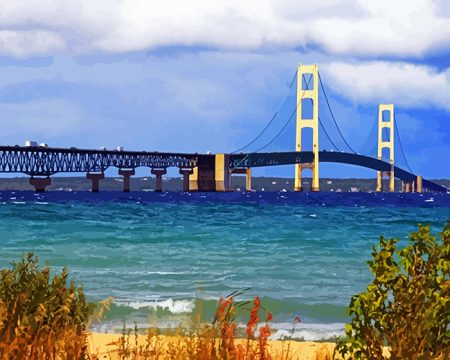 Mackinaw Bridge Diamond Painting