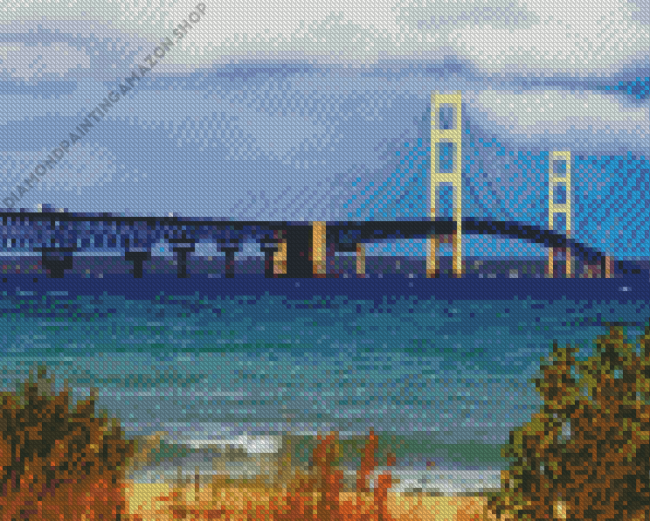 Mackinaw Bridge Diamond Painting