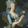 Marie Antoinette With A Rose Diamond Painting