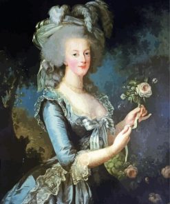 Marie Antoinette With A Rose Diamond Painting