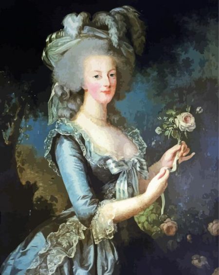 Marie Antoinette With A Rose Diamond Painting