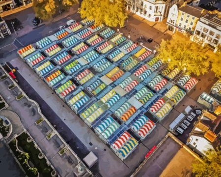 Market Norwich In England Diamond Painting