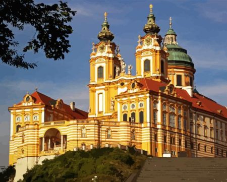 Melk Abbey Building Diamond Painting