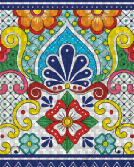 Mexican Pottery Art Diamond Painting