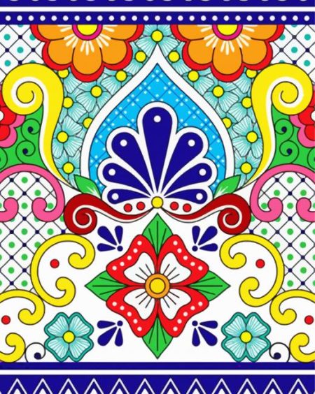 Mexican Pottery Art Diamond Painting
