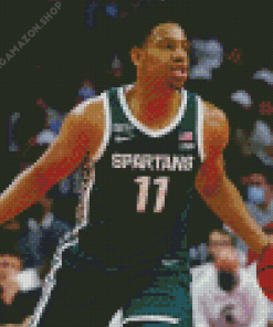 Michigan State Spartans Basketball Player Diamond Painting