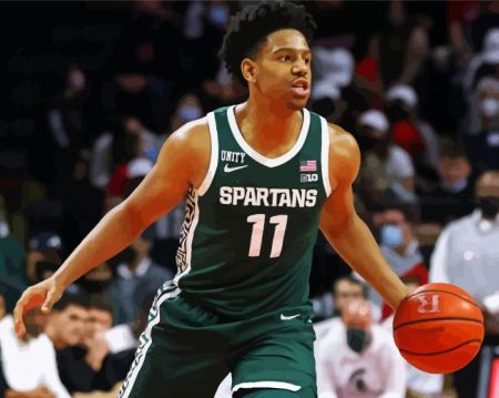 Michigan State Spartans Basketball Player Diamond Painting