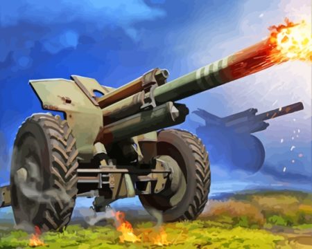 Military Battle Artillery Diamond Painting
