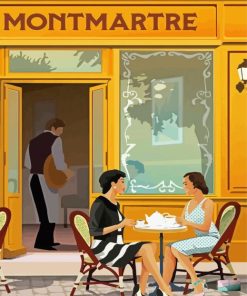 Montmartre Vintage Poster Diamond Painting