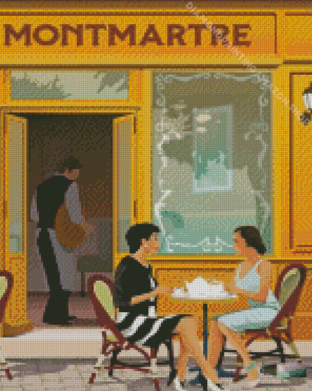 Montmartre Vintage Poster Diamond Painting