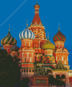 Moscow Saint Basils Cathedral Diamond Painting