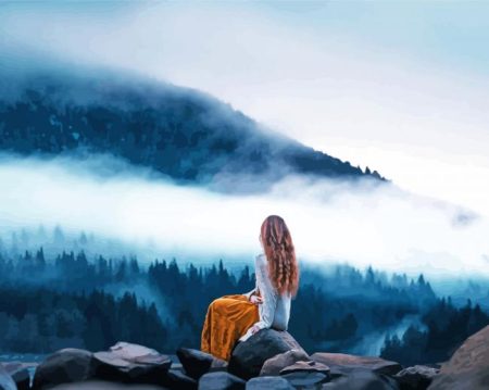 Mountain Girl Diamond Painting