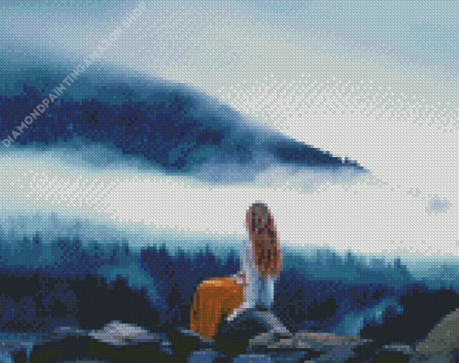 Mountain Girl Diamond Painting