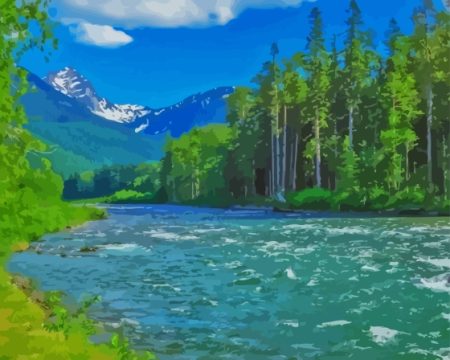 Mountain And River Diamond Painting