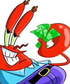 Mr Krabs Animation Character Diamond Painting