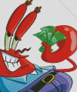 Mr Krabs Animation Character Diamond Painting