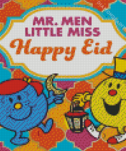 Mr Men Little Miss Happy Eid Diamond Painting